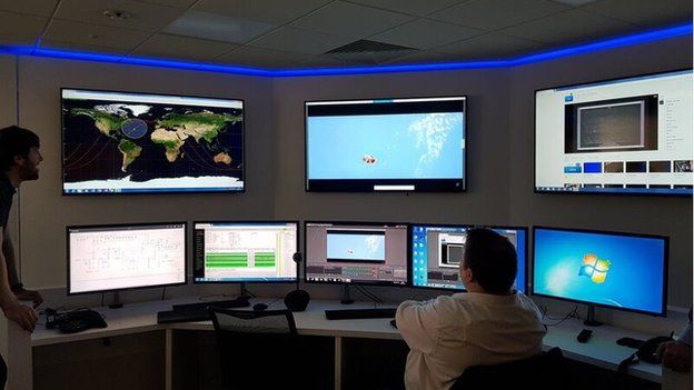 Control centre in Guildford - Surrey Space Centre